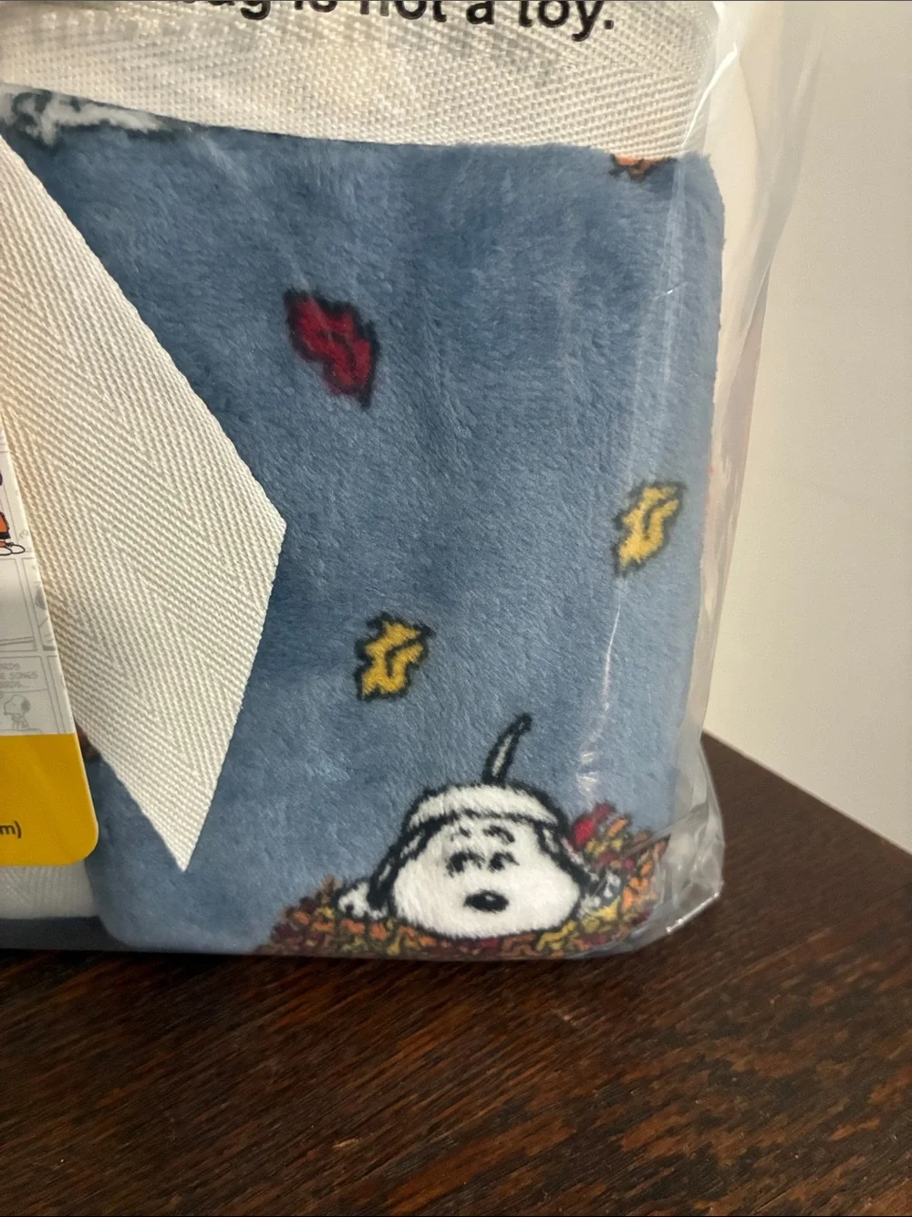 NWT-BERKSHIRE- Peanuts- Snoopy & Friends- Blue Fall VelvetSoft Blanket 55x70